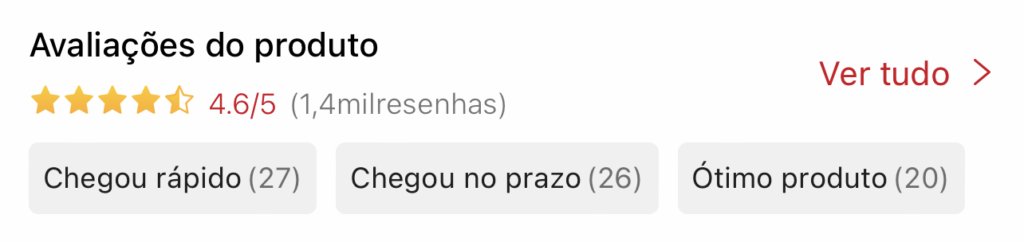 Nota de Avaliação